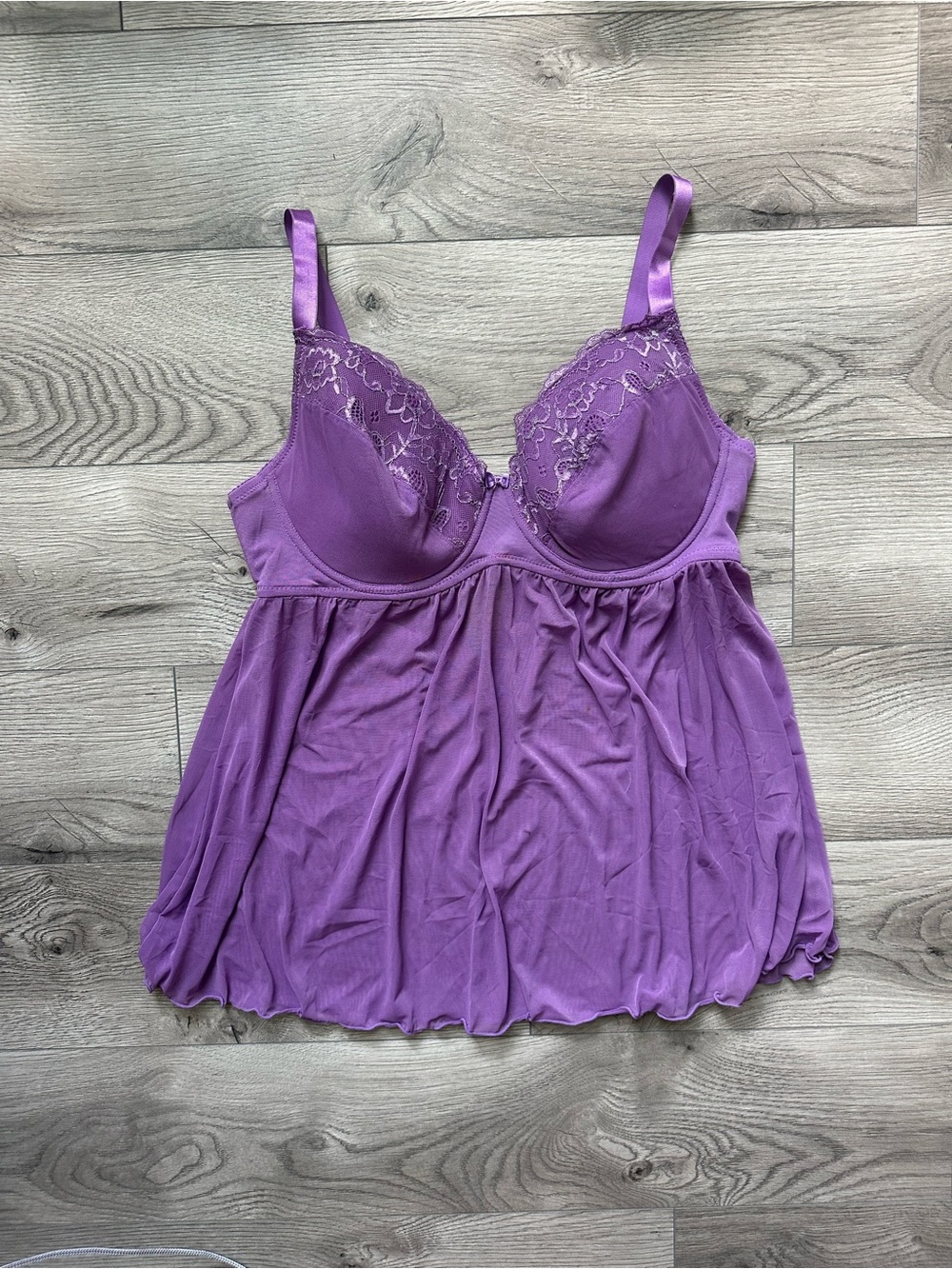 Purple Babydoll Lingerie